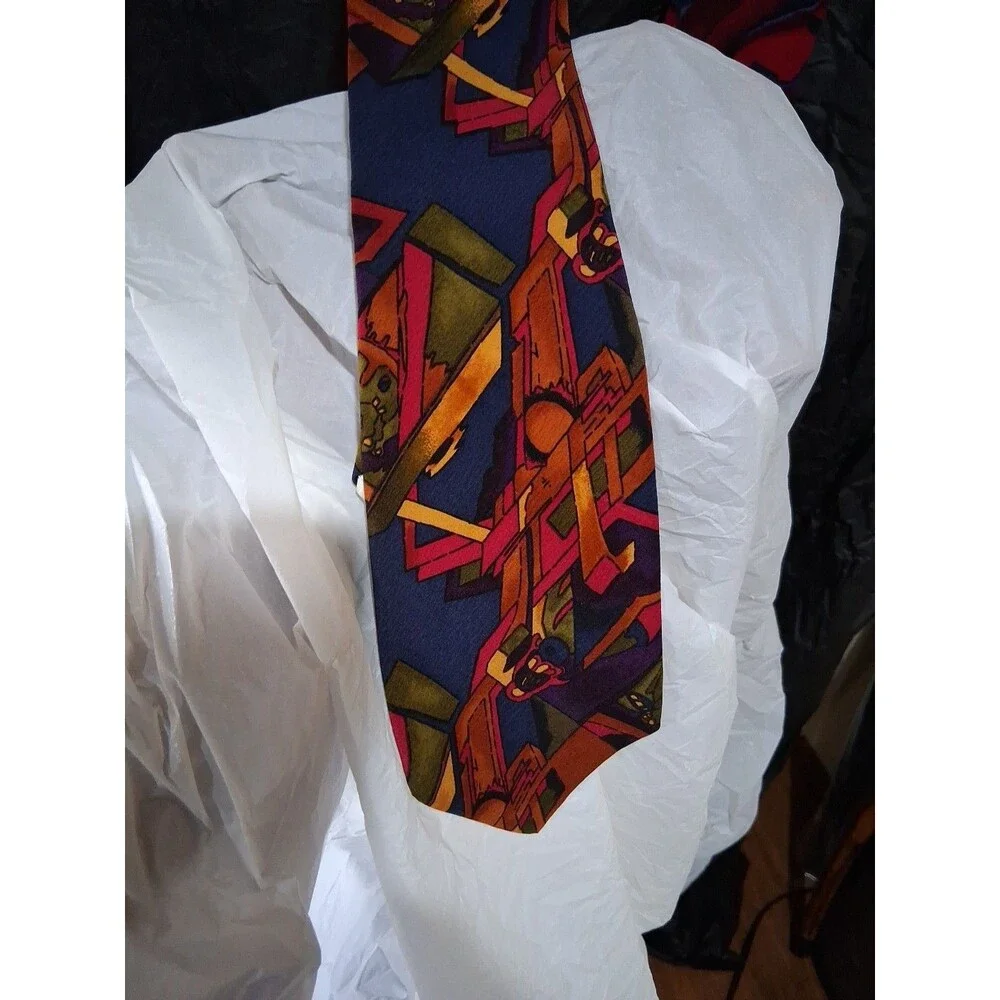 Jerry Garcia Capillaries Limited Collection Tie Lot Necktie Blue Abstract Silk